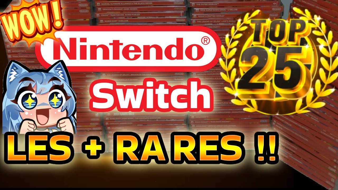 Top 25 des jeux Switch les plus rares et précieux de ma collection