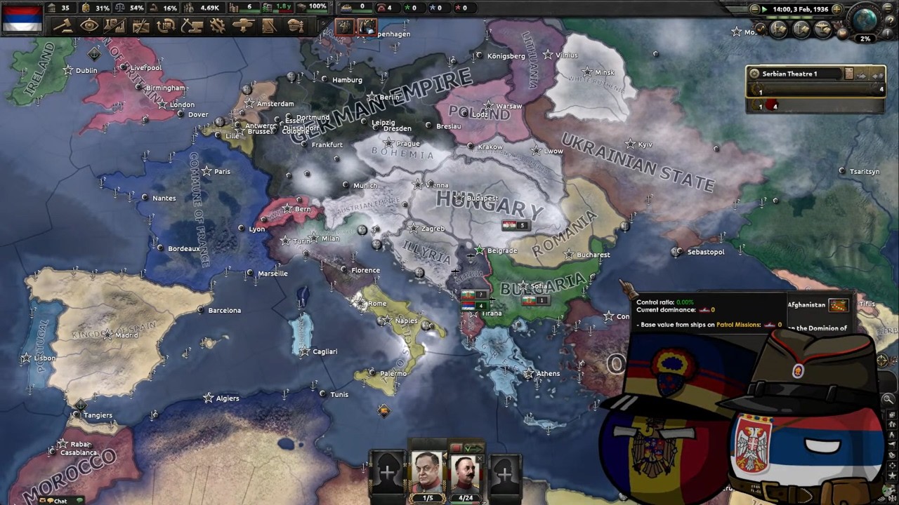 [PL] Kaiserreich Coop | Serbia & Rumunia