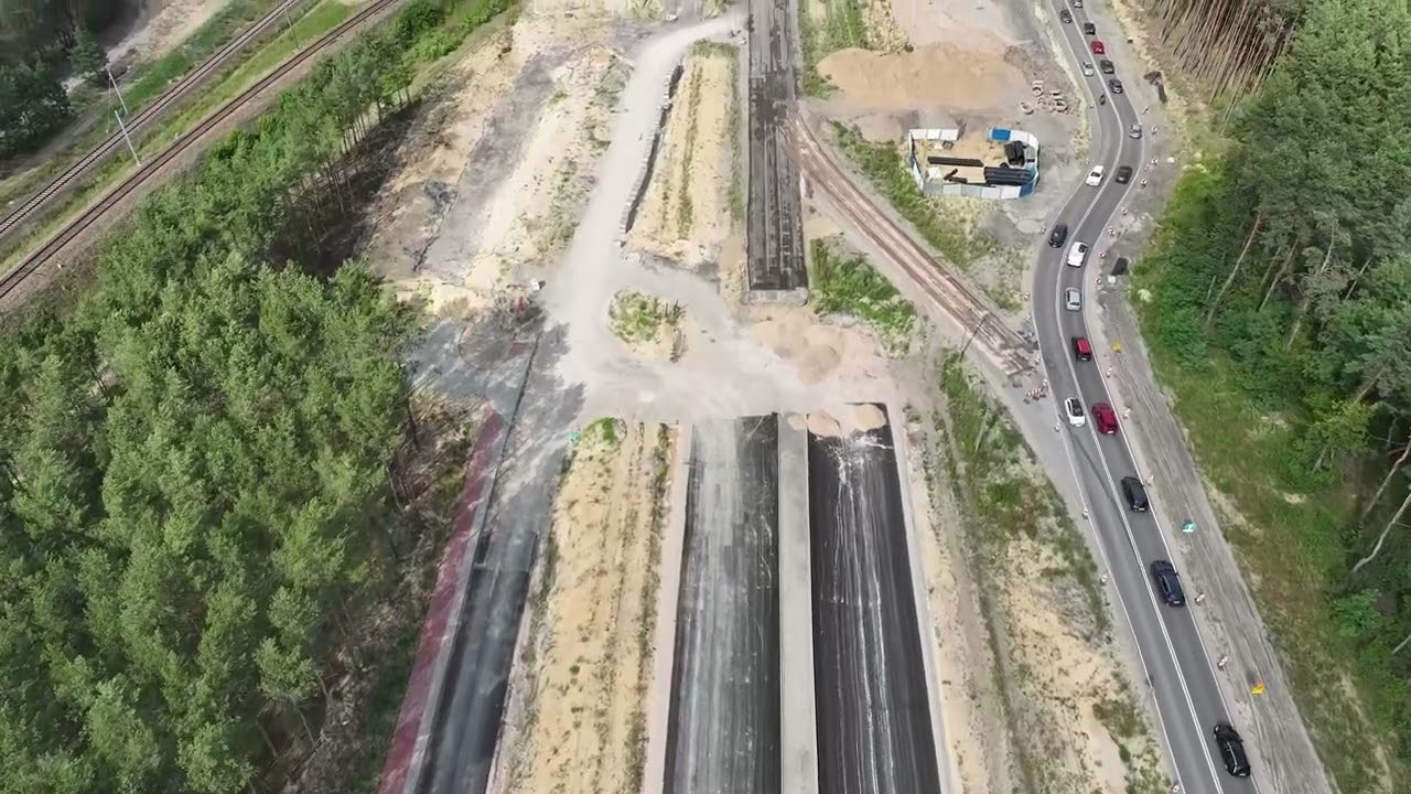 DK61 Legionowo-Zegrze – Przelot dronem (stan lipiec 2025)