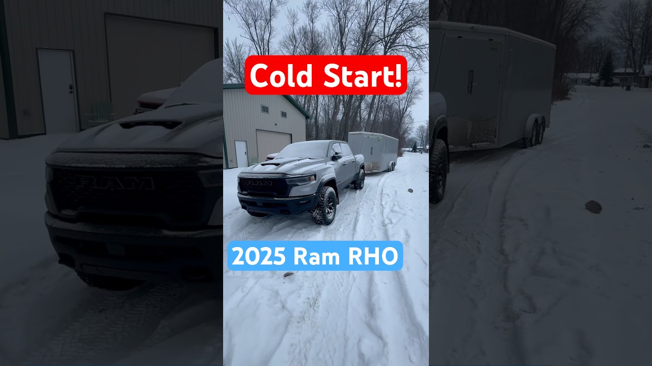 2025 Ram RHO vs TRX winter cold start exhaust sound! What do you think?