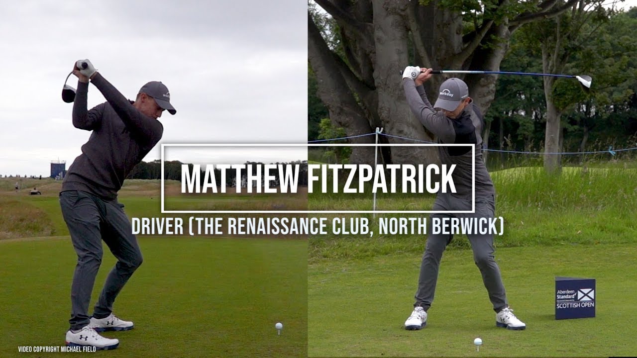 Matthew Fitzpatrick Golf Swing Driver (FO & DTL), ASI Scottish Open, July 2019.