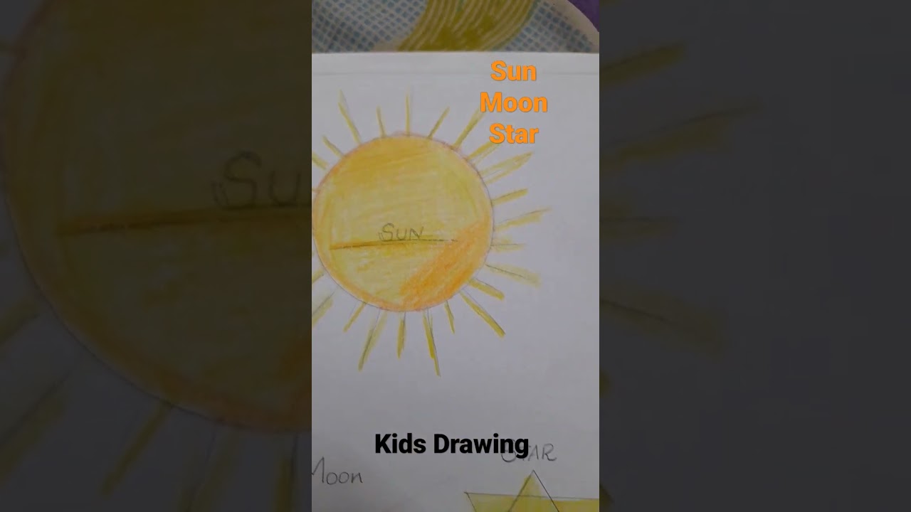 Sun, Moon, Star, #shorts , #subathraarjun , #sun, #moon , #star , #drawing , #colouring , #art
