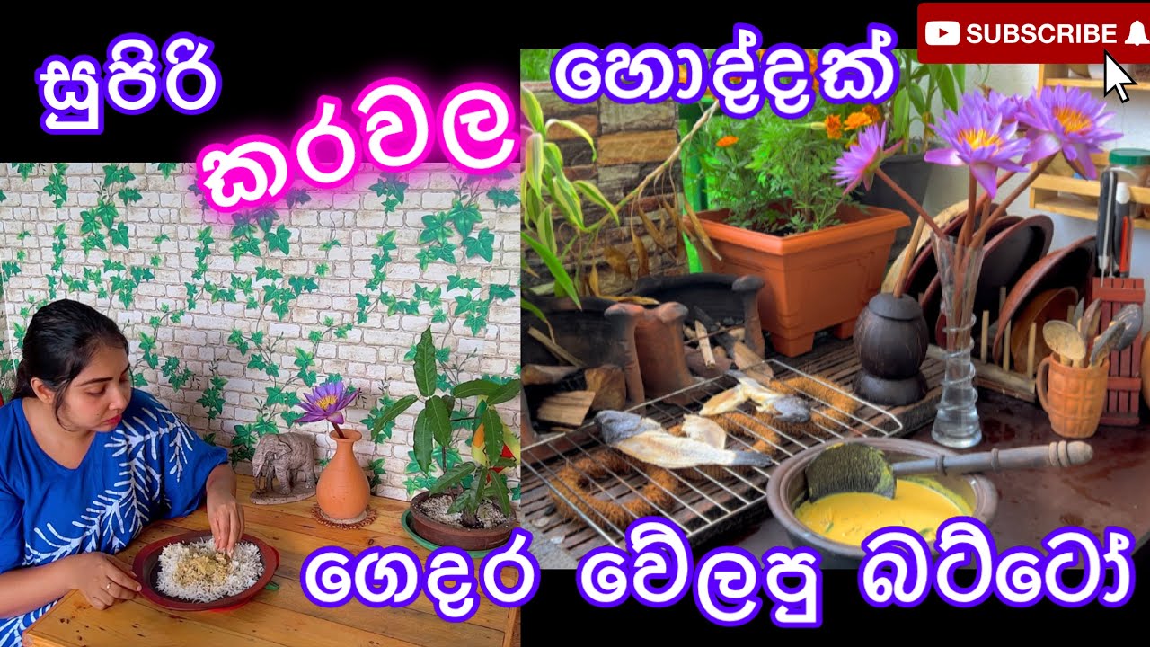 සුපිරි බට්ටෝ කරවල හොද්දයි සුදු හාලේ බතුයි ✌️ | Homemade dry fish |dry fish curry #ridmapilapitiya