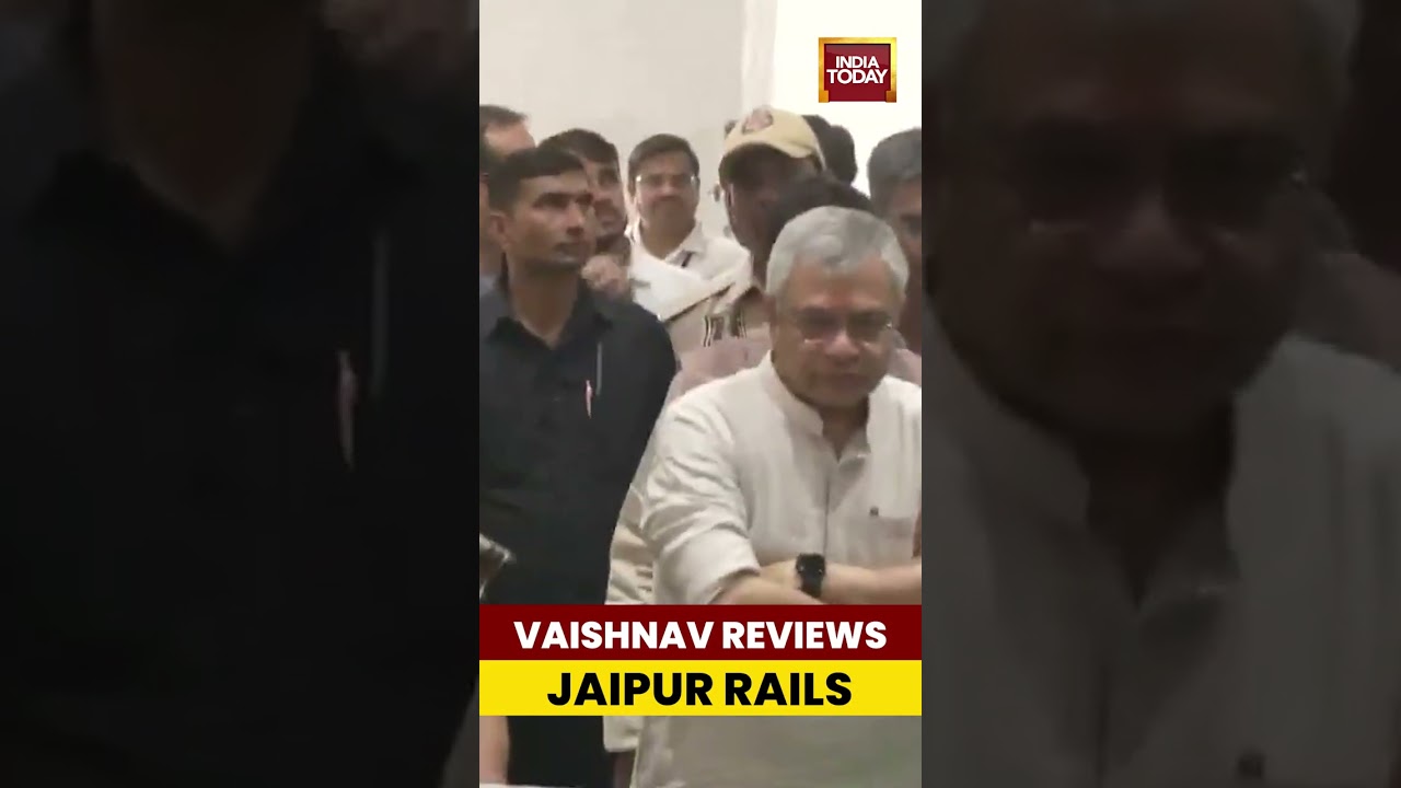 Ashwini Vaishnav Reviews Gandhi Nagar Railway Station Construction | Jaipur Rail Development