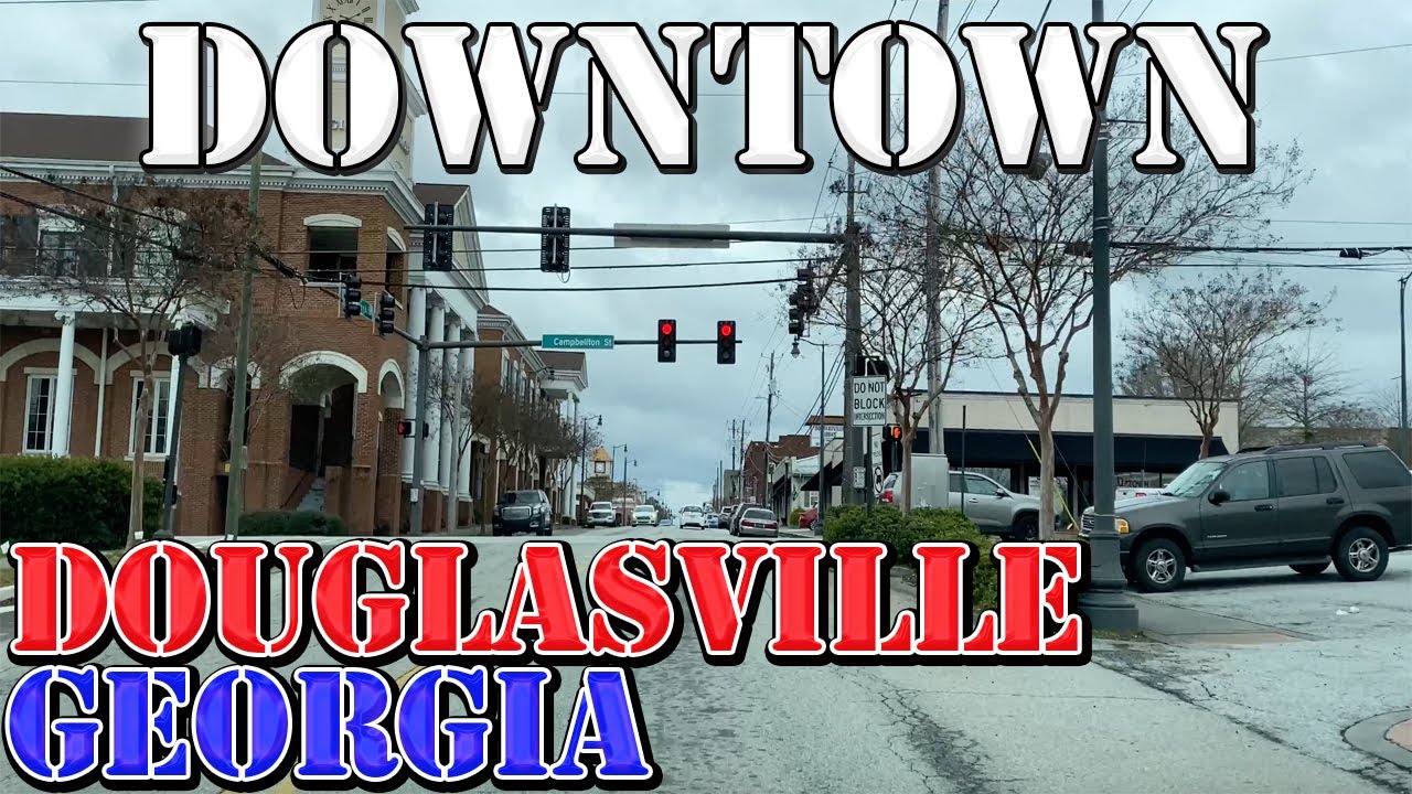 Douglasville - Georgia - 4K Downtown Drive