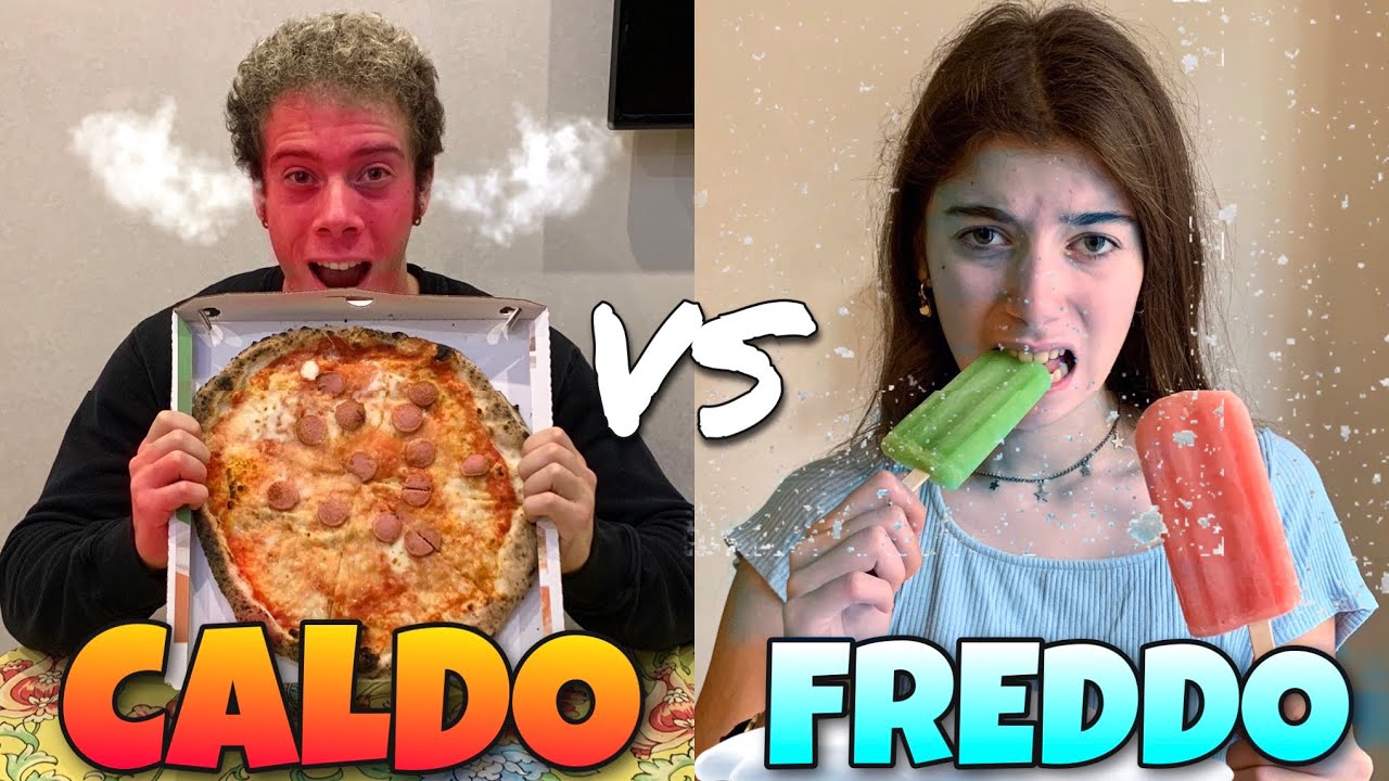 MANGIAMO SOLO CIBO CALDO VS CIBO FREDDO PER 24 ORE!! *food challenge*