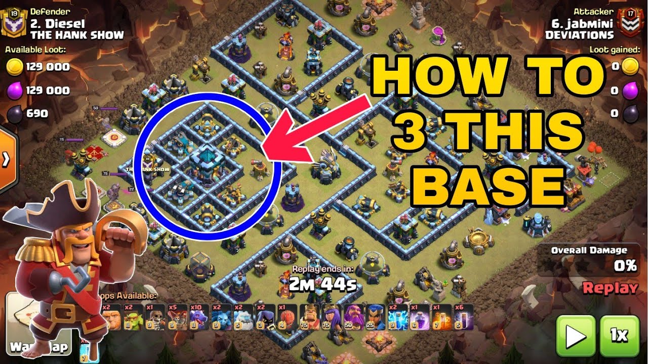 TH13 VS TH13 3 STAR ATTACK STRATEGY|3 STAR CORNER BASE|CLASH OF CLANS