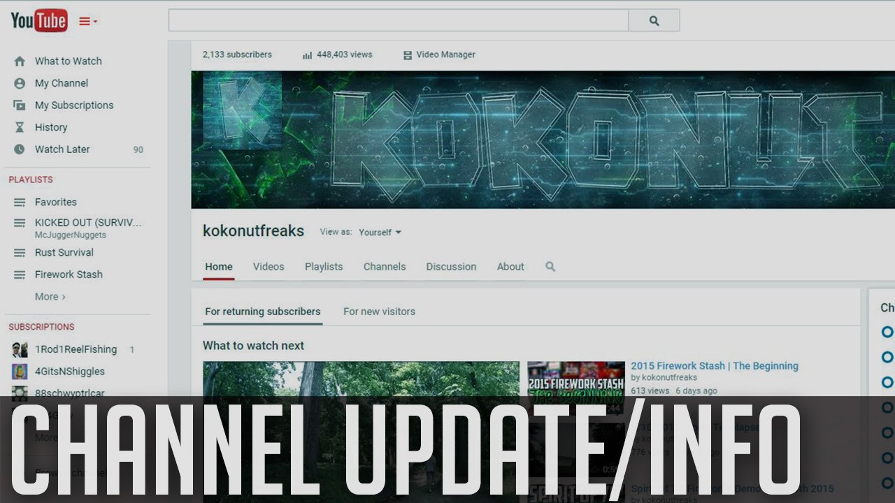 Channel Update | Important Info
