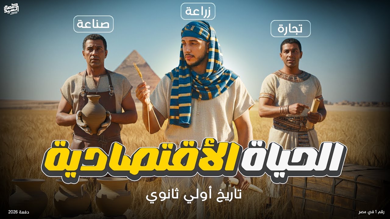 شرح درس الحياة الأقتصادية الصف الأول الثانوي | دفعة 2026