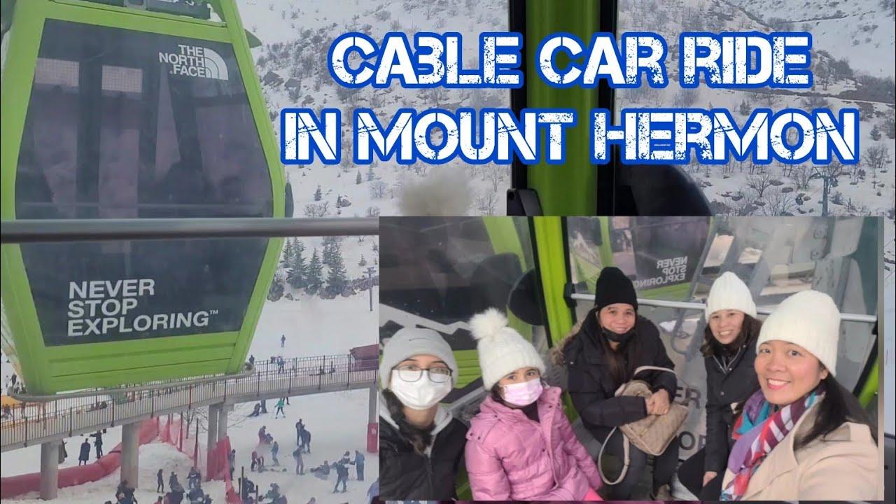 WINTER IN ISRAEL: Cable car ride / Beautiful scenery in Mount Hermon, third temptation of Jesus