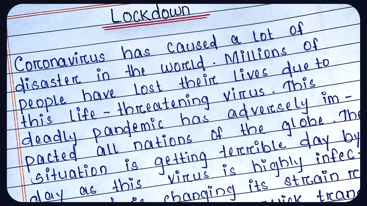 Essay on lockdown in english | Lockdown Essay | Essay Writing Lockdown | Lockdown Paragraph Writing