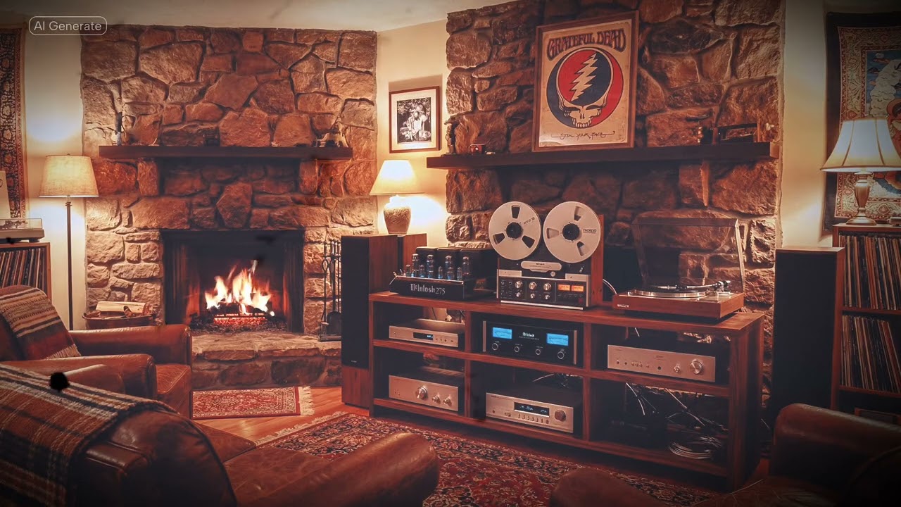 Grateful Dead – 1/18/79 Providence, RI | 24-Bit Vintage Audiophile Yule Log 🔥 Fireplace Aud
