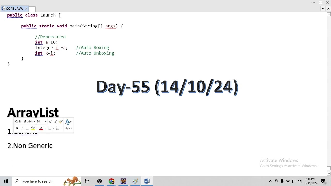 Collection FRamework  Part-2   Lecture 55   JAVA FULL STACK COURSE DAY 55