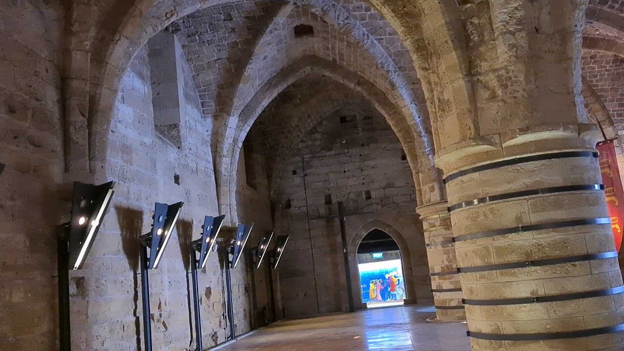 ביקור באולם הצלבני המרשים ביותר בישראל - חדר האוכל. אולמות האבירים, עכו העתיקה. מורה דרך: צחי שקד