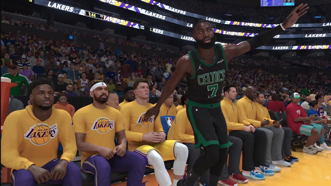NBA 2k26 Franchise Boston Celtics 49-6 🆚 Los Angeles Lakers 18-37 regular season game 43 for Tatum!