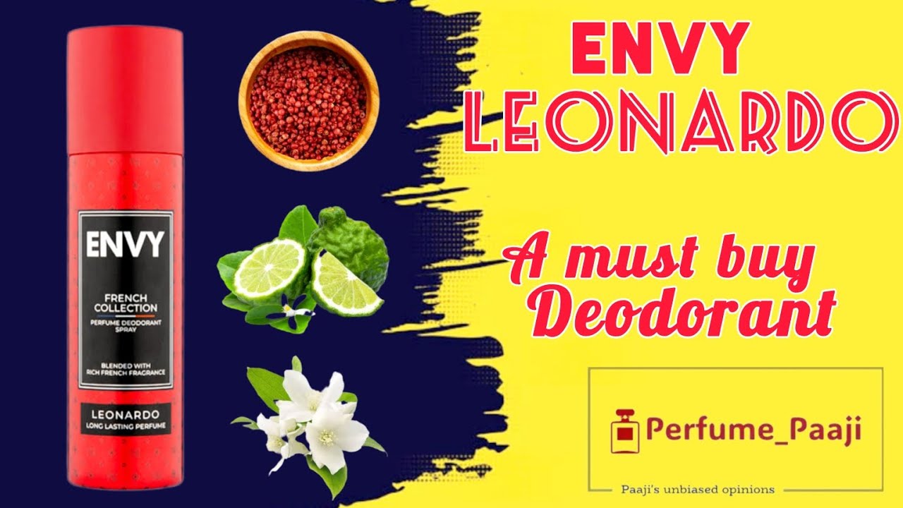 Envy LEONARDO deodorant | No gas Deo | All season Fragrance | Must Watch | French Collection