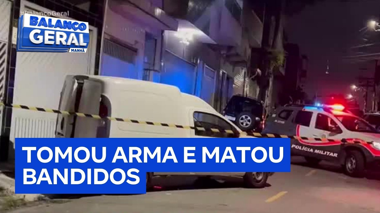 Entregador toma arma e mata dois assaltantes em Carapicuíba (SP)