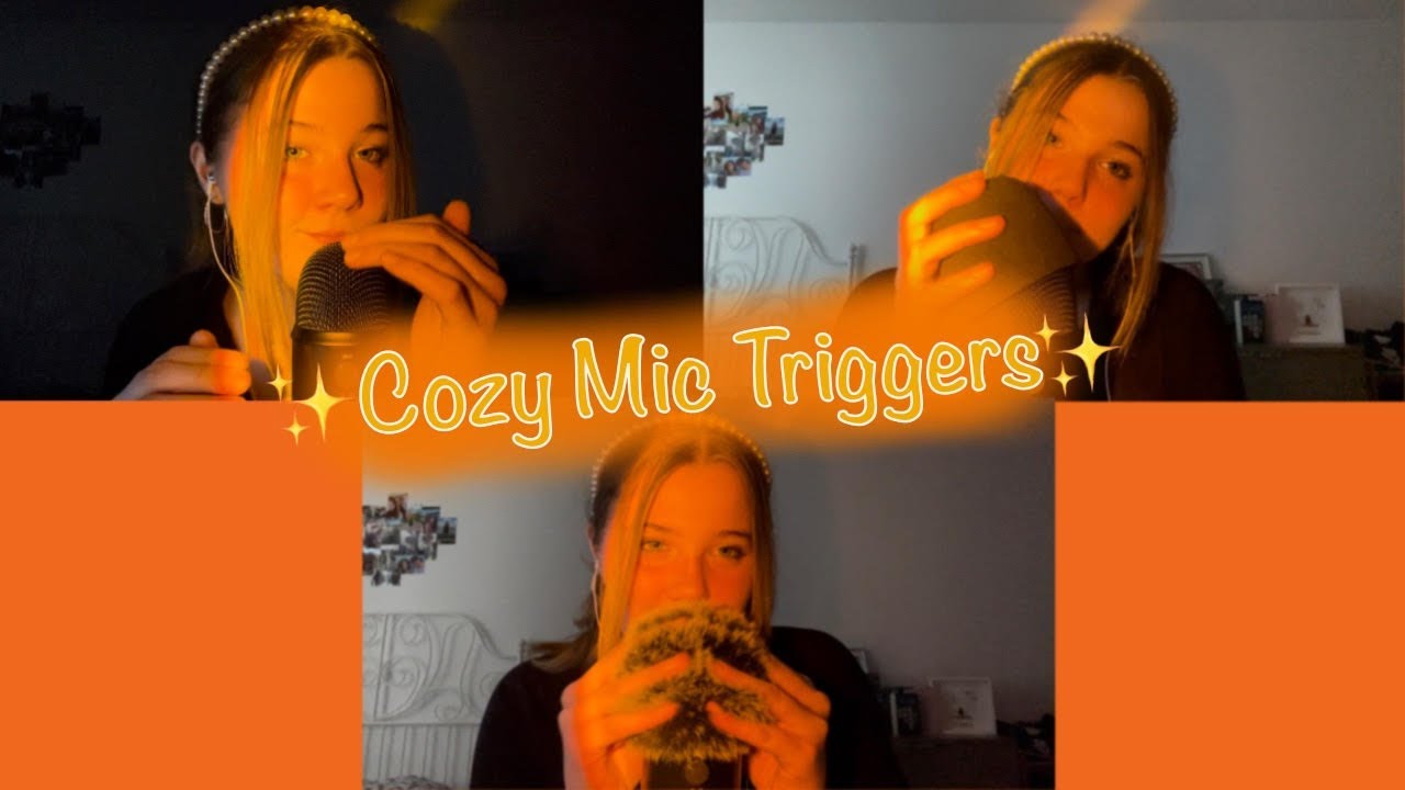 ASMR - Cozy Mic Triggers with Lots of Whispered Rambling (scratching/tapping & more on all 3 covers)