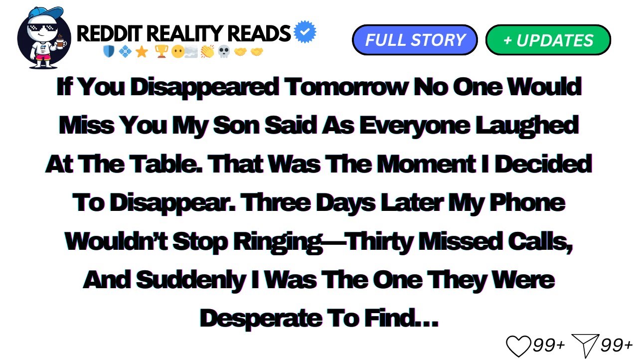 “If You Disappeared Tomorrow, No One Would Miss You,”My Son Said As Everyone Laughed At The Table...