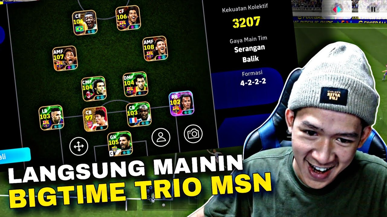 COBA TRIO BIGTIME MSN DALAM 1 MATCH! Gameplay eFootball 2025  Mobile