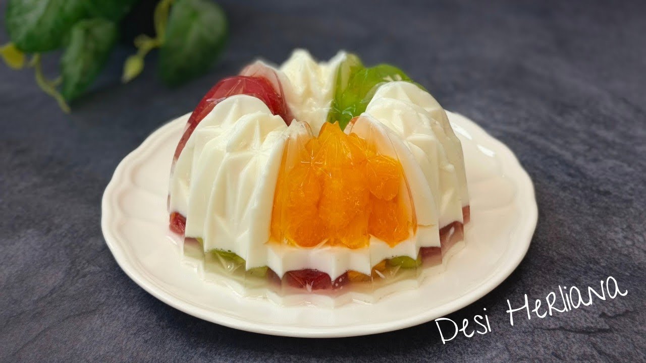 Pudding Vanila Buah Segar | Ide Jualan & Dessert Menyegarkan