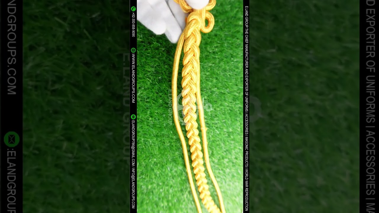 Army Fourragere Lanyard Yellow Aiguillette,  army uniform aiguillettes