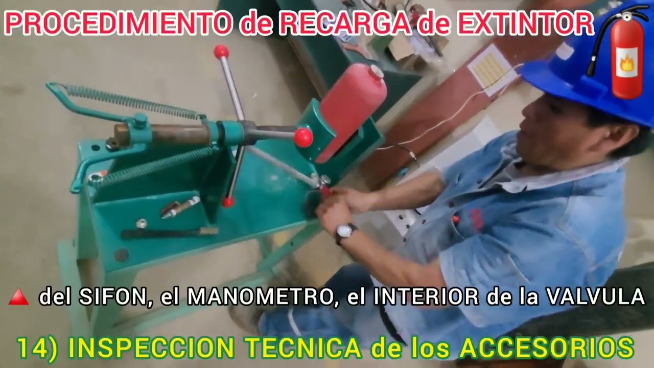 Procedimiemto de Recarga de Extintores con Polvo Quimico