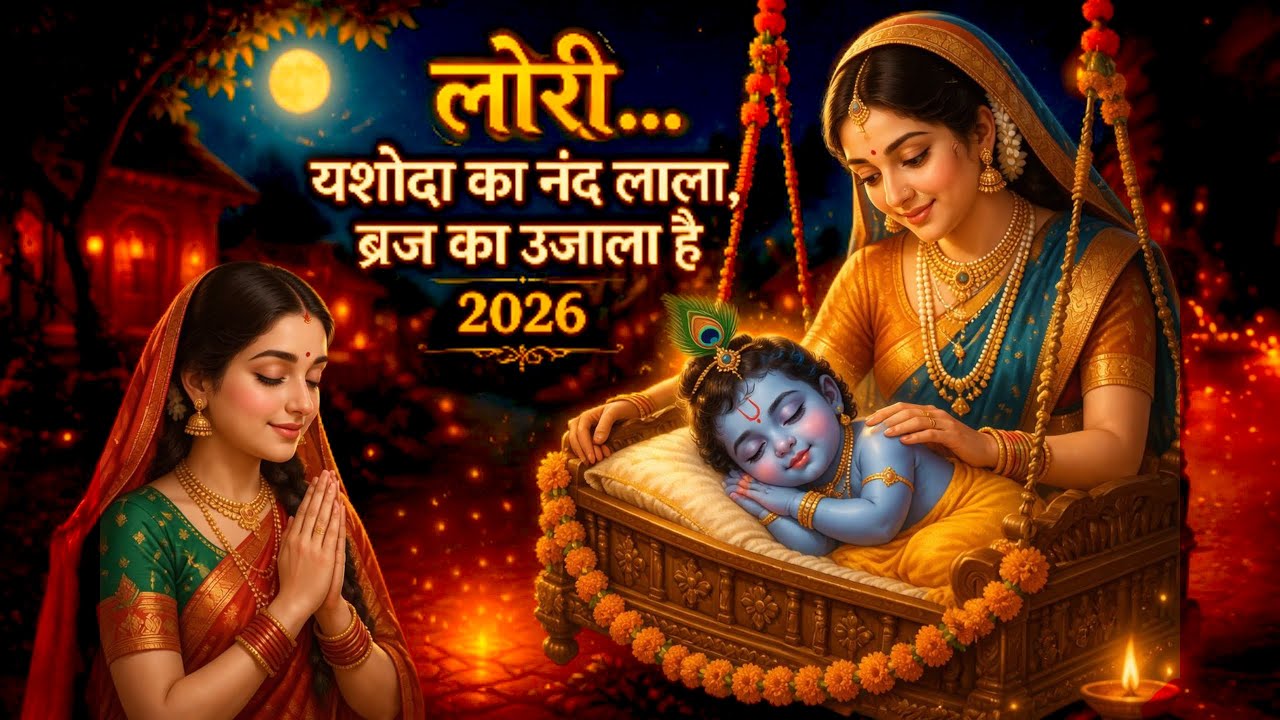 Deep meditation for sleep | Lori Yashoda Ka Nandlala | Krishna Lullaby Bhajan 2026
