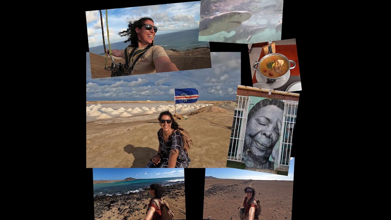 Cabo Verde, Ilha do Sal (a pé e de transporte comunitário, Hiace)