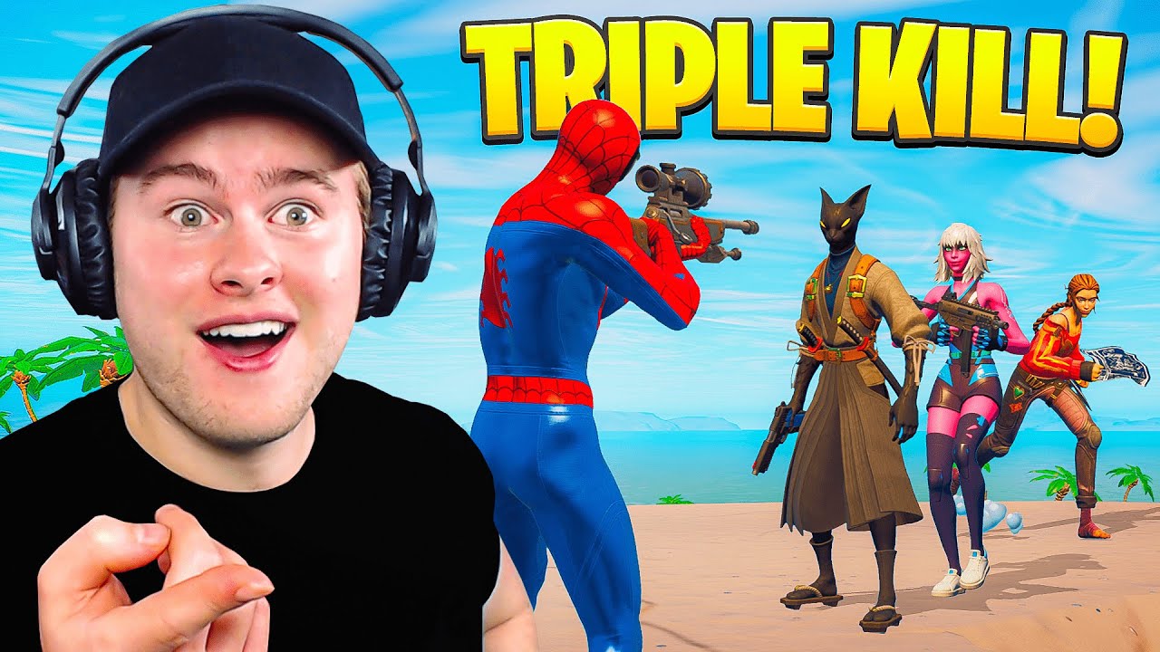 DE MAKKELIJKSTE TRIPLE KILL OOIT! 😂 (Fortnite Battle Royale)