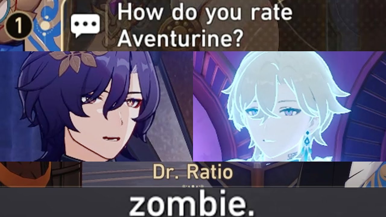 DR.  RATIO Thoughts about AVENTURINE Cutscene Honkai Star Rail HSR