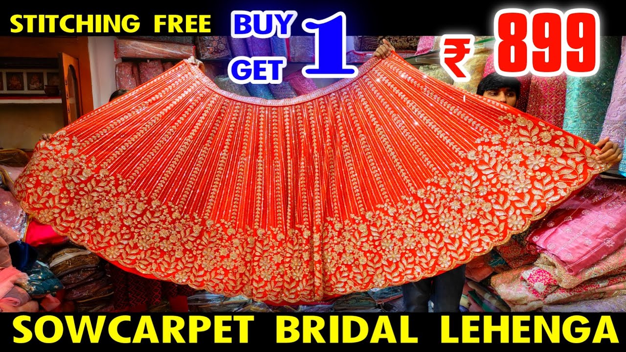 Cheap Best Wholesale Price Bridal Lehengas, Stitching Free, BUY 1 GET 1 Rs.899 முதல் Bridal Lehenga