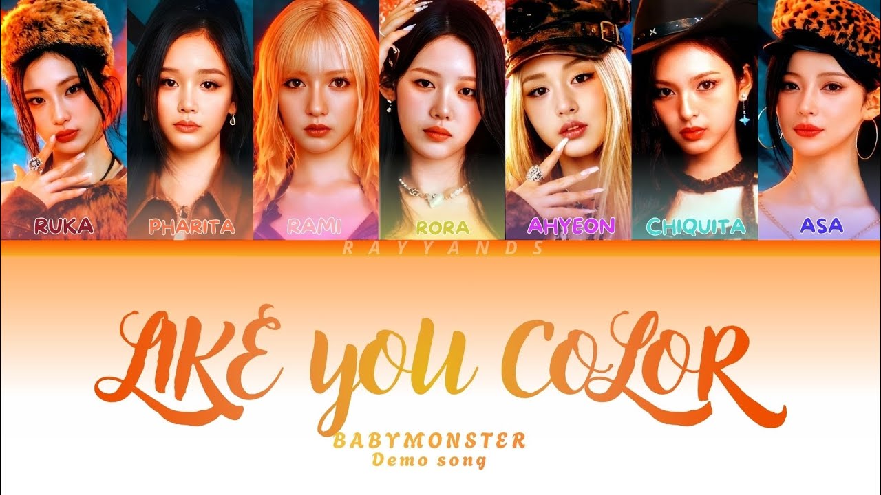 LIKE YOUR COLOR - BABYMONSTER (베 이비몬스터) - COLOR CODE LYRICS