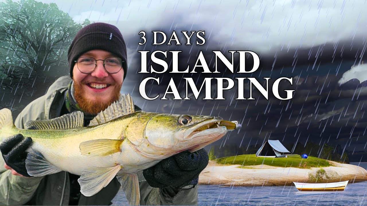 3 DAYS sleeping on ISLANDS and fishing ZANDER [Catch & Cook]