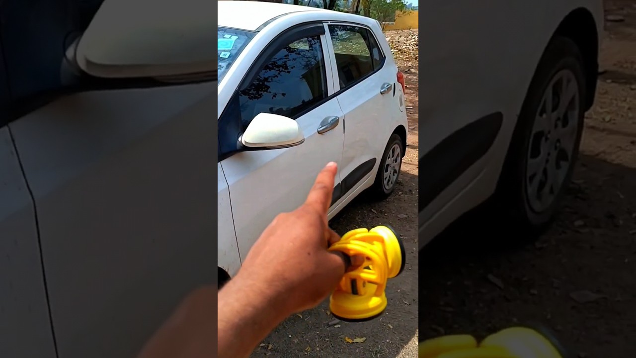 suction Cup for car dent removal| car dent repair| car minor dent problem solved|#car #dent #shorts