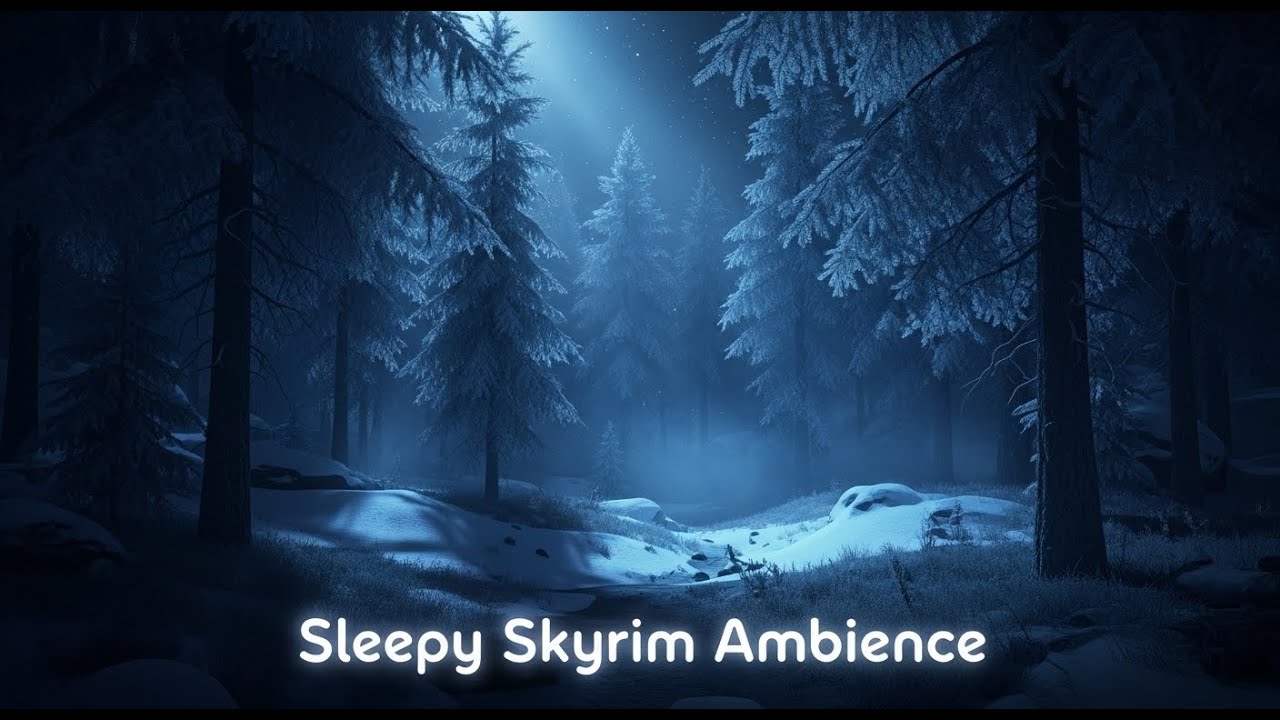 Skyrim Ambience - Study & Relaxation Music Atmosphere For Productive Late Nights