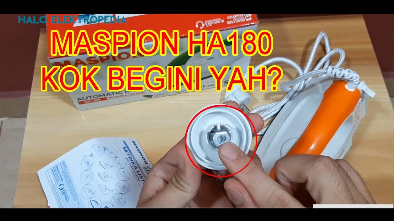 Maspion - Setrika Ha180 ( Kok begini yaa )