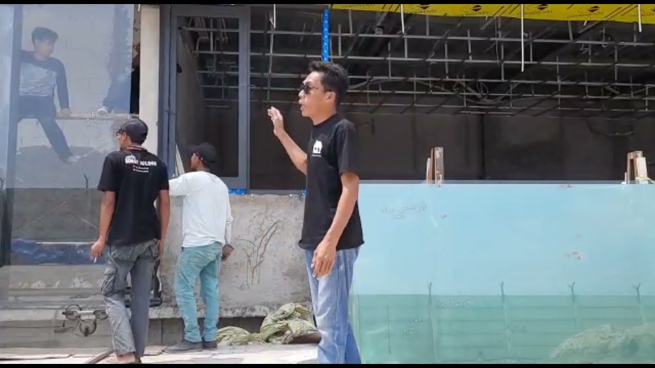 Cara pemasangan kaca curtain wall