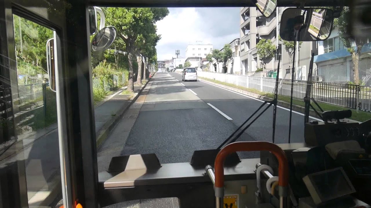 【前面展望】名谷駅～白川台～明石駅【神姫バス・14系統_日本縦断中！】