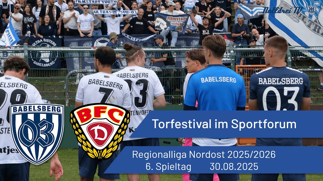 Torfestival im Sportforum | BFC Dynamo vs. Babelsberg 03 | #nulldreitv | 2025/26