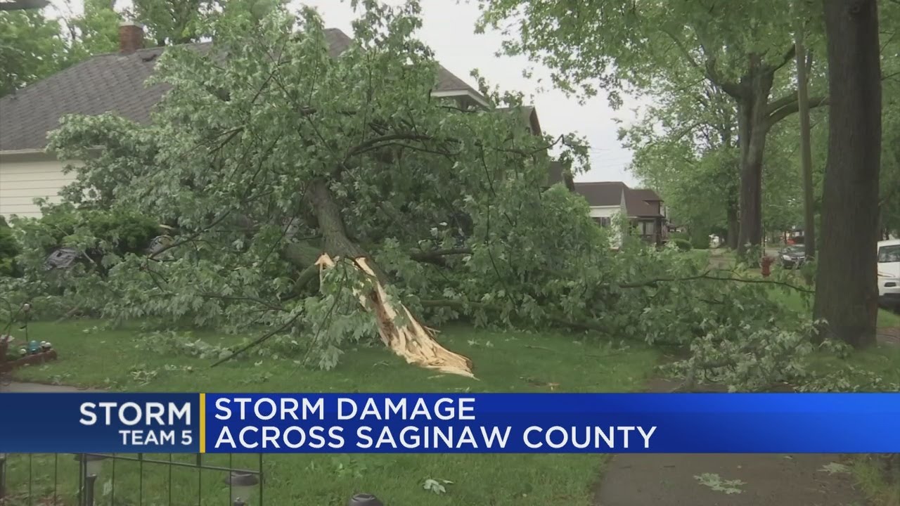 Severe weather causes widespread damage in Saginaw