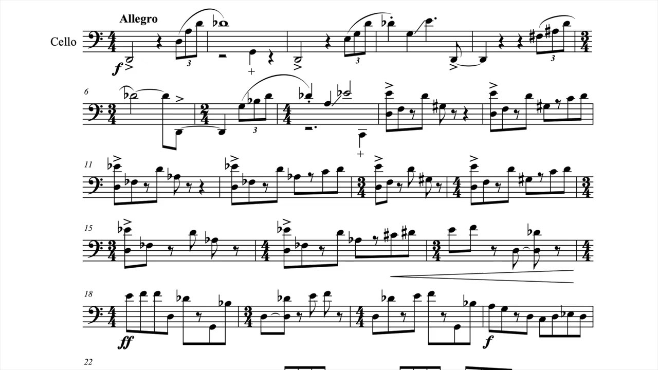 Toccata for Solo Cello | Contra et Pro — Part I