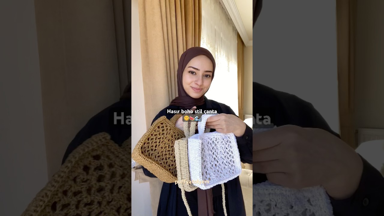 En beğendiğini yorumlara yaz😍 #crochetbag #&ouml;rg&uuml; #hasır&ccedil;anta #plaj&ccedil;antası #yazlık&ccedil;anta #wickerbag