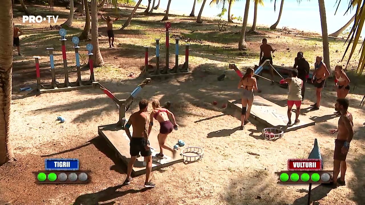 SURVIVOR 2022 - Se joacă ștafeta: Elena și Marian vs Ionuț Popa și Mari Fica. Cine câștigă