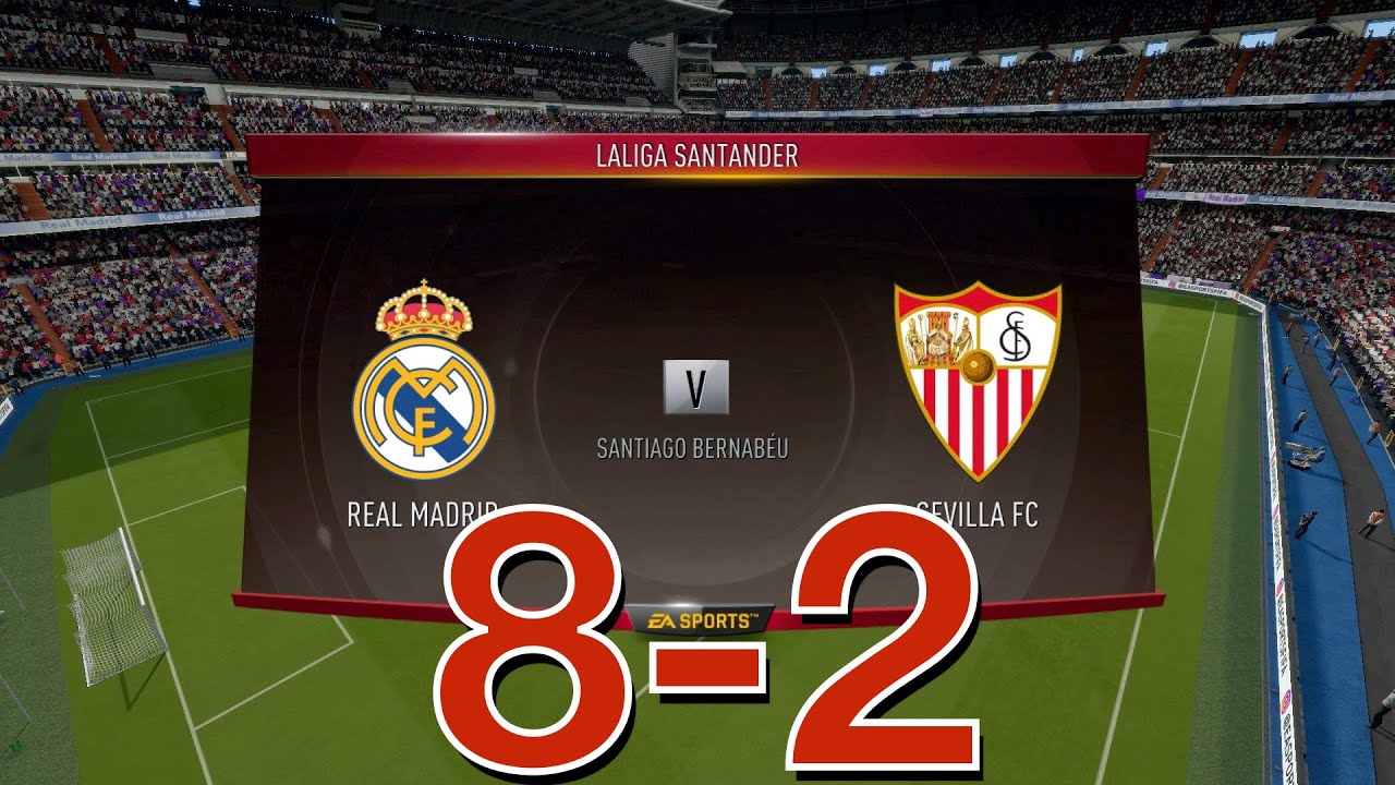 FIFA2018 Nintendo Switch 1080P60 Match Real Madrid VS Sevilla｜任天堂 switch FIFA2018 皇家马德里VS塞维利亚 8-2