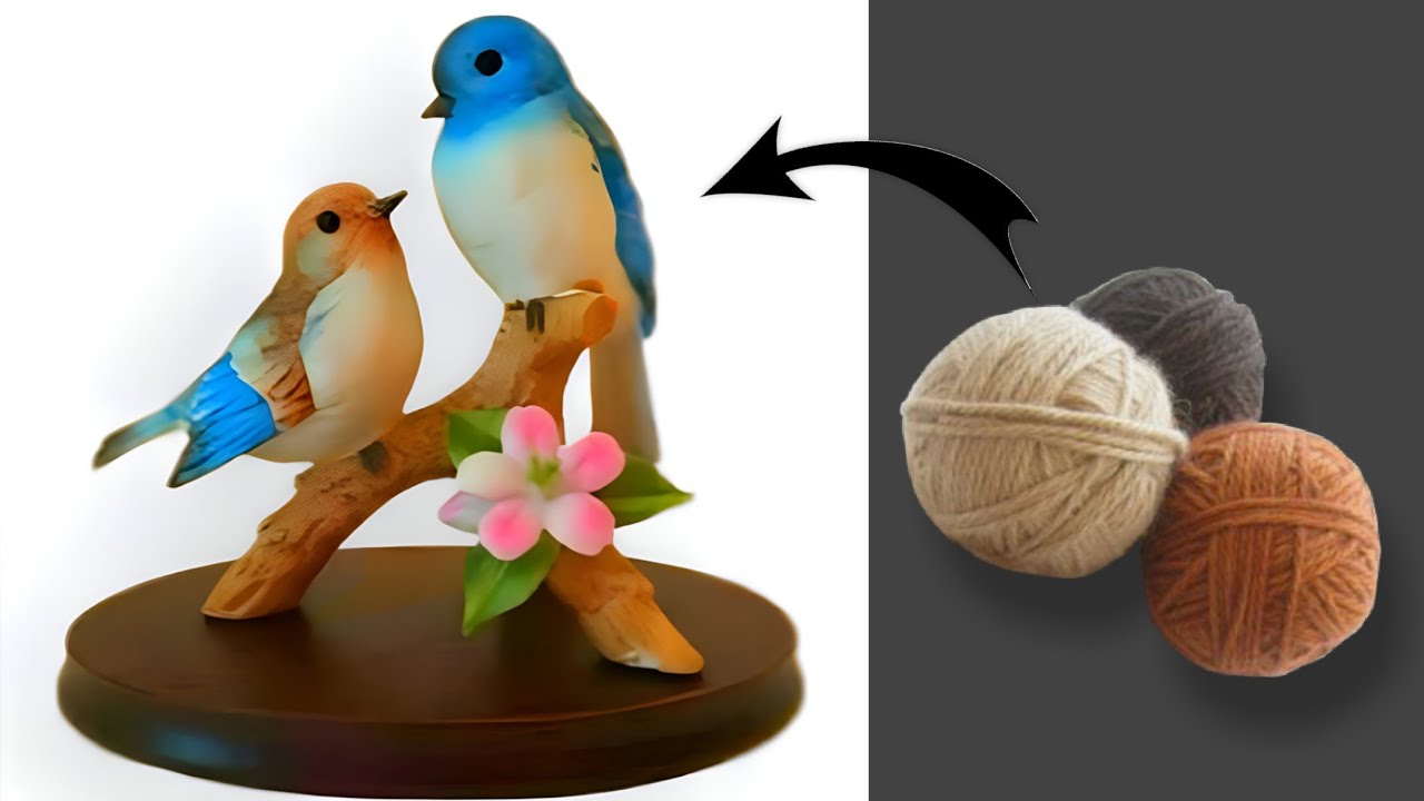 How To Make Bird | Home Decorating Ideas | Best Out Of Waste | Woolen Craft Ideas