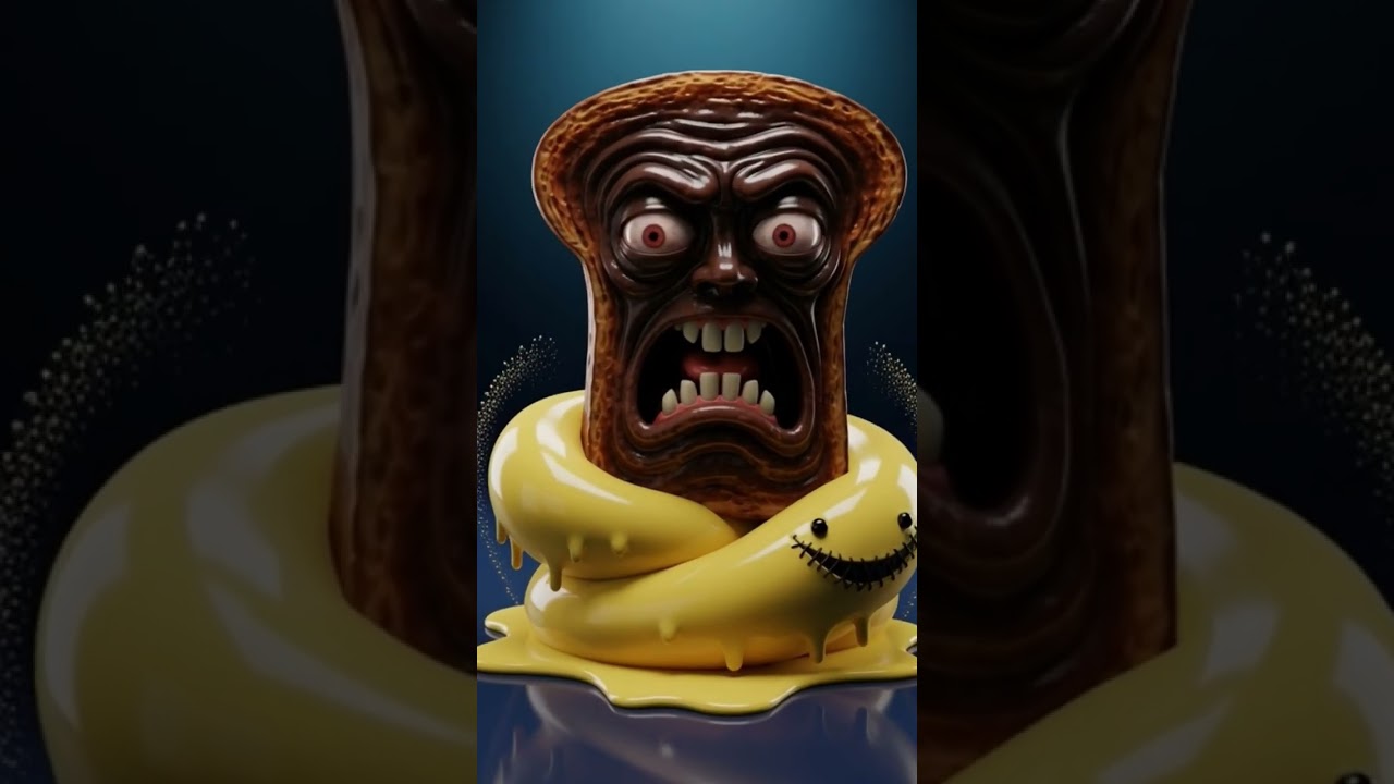🍞 Screaming Toast Horror 😂 | Funny Creepy animation 