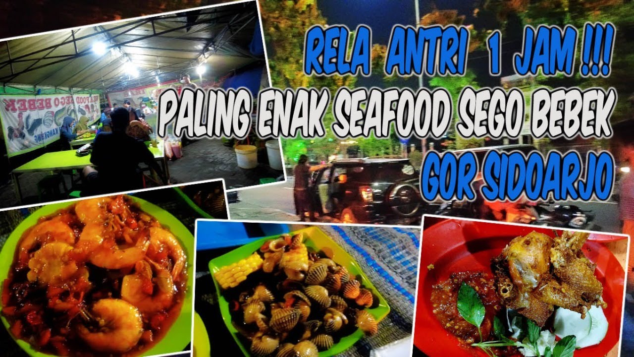 Rela Antri 1 Jam ‼️ PALING ENAK seafood sego bebek GOR SIDOARJO