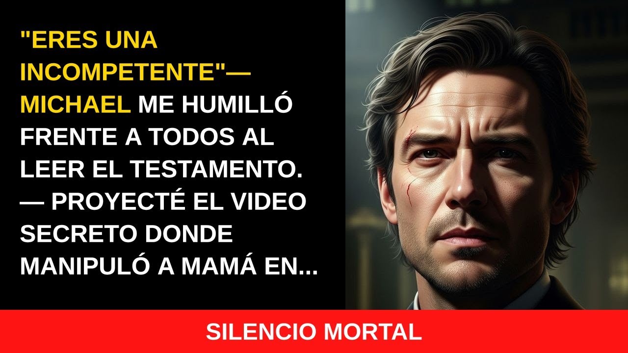 Intentó desheredarme tachándome de incapaz—proyecté el video de su fraude en la mansión de Londres.
