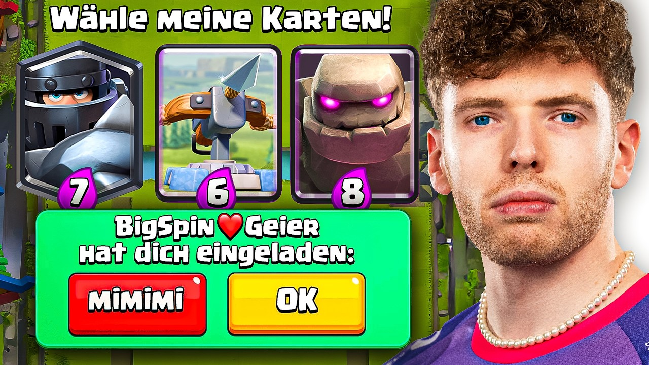 😱🤯ICH FORDERE EUCH ZUM 1 VS 1 HERAUS, DOCH DANN... | Clash Royale Deutsch